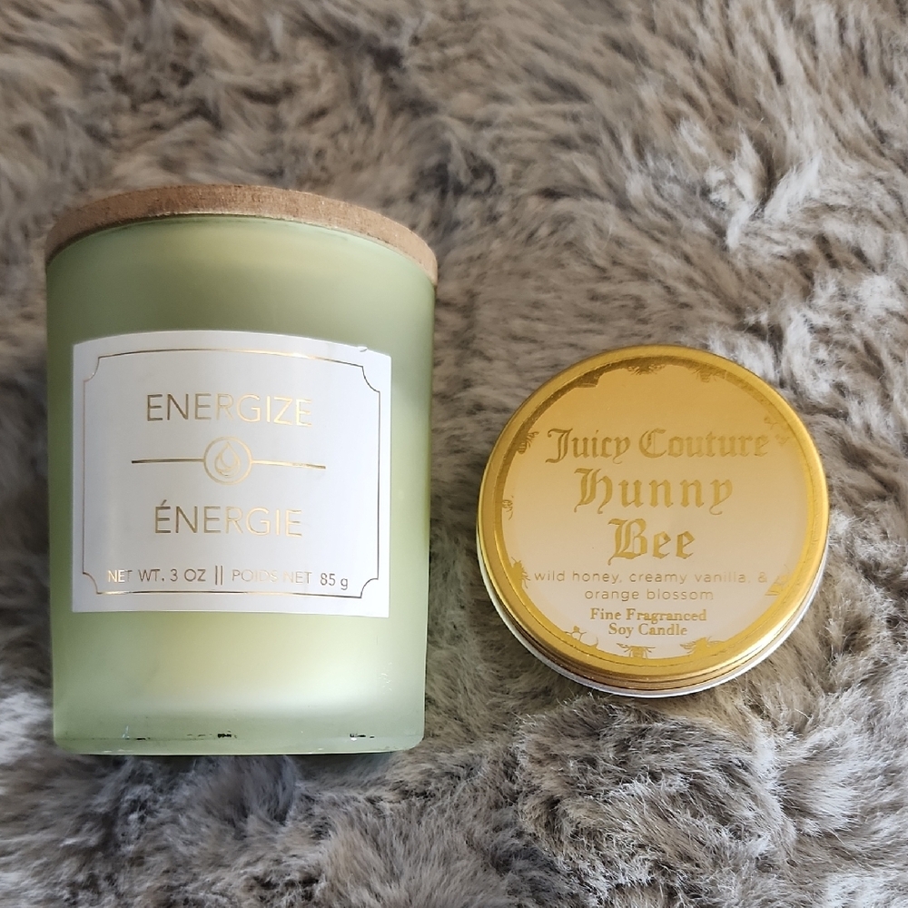 New Juicy Couture Hunny Bee Candle And Energize Candle‎